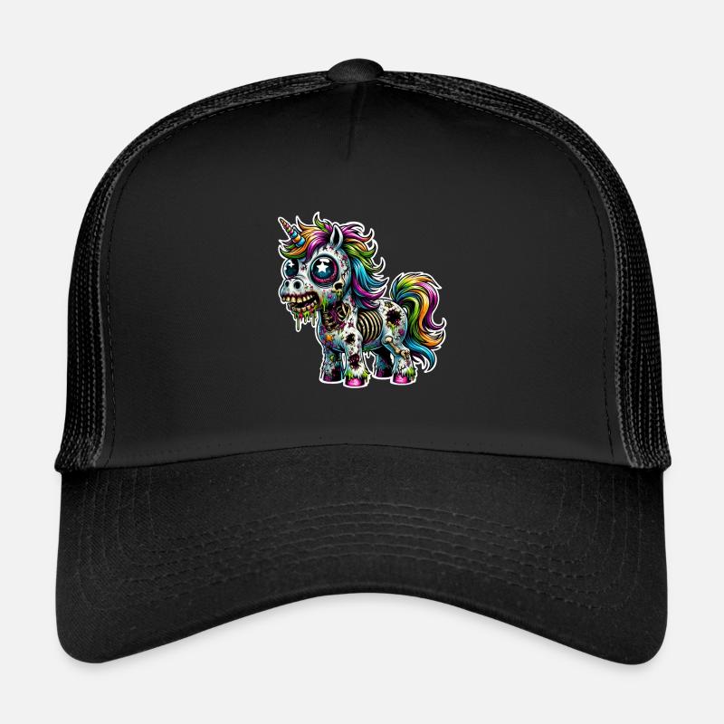 Zombie Einhorn Zombiecorn Trucker Cap