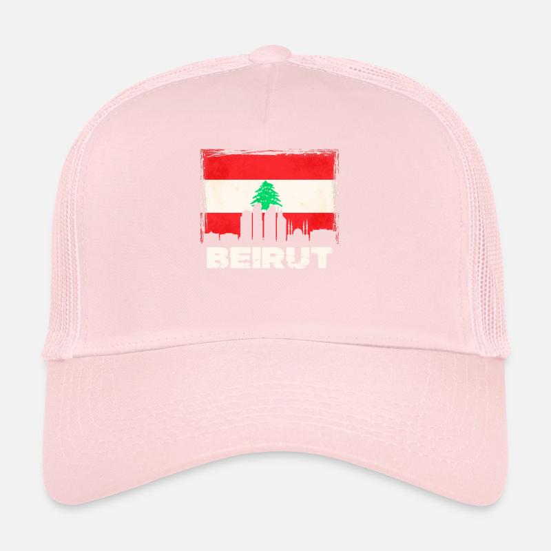 Beyrouth Liban Drapeau Casquette trucker 