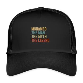 Mohamed the man the myth - Trucker Cap - black/black - Front