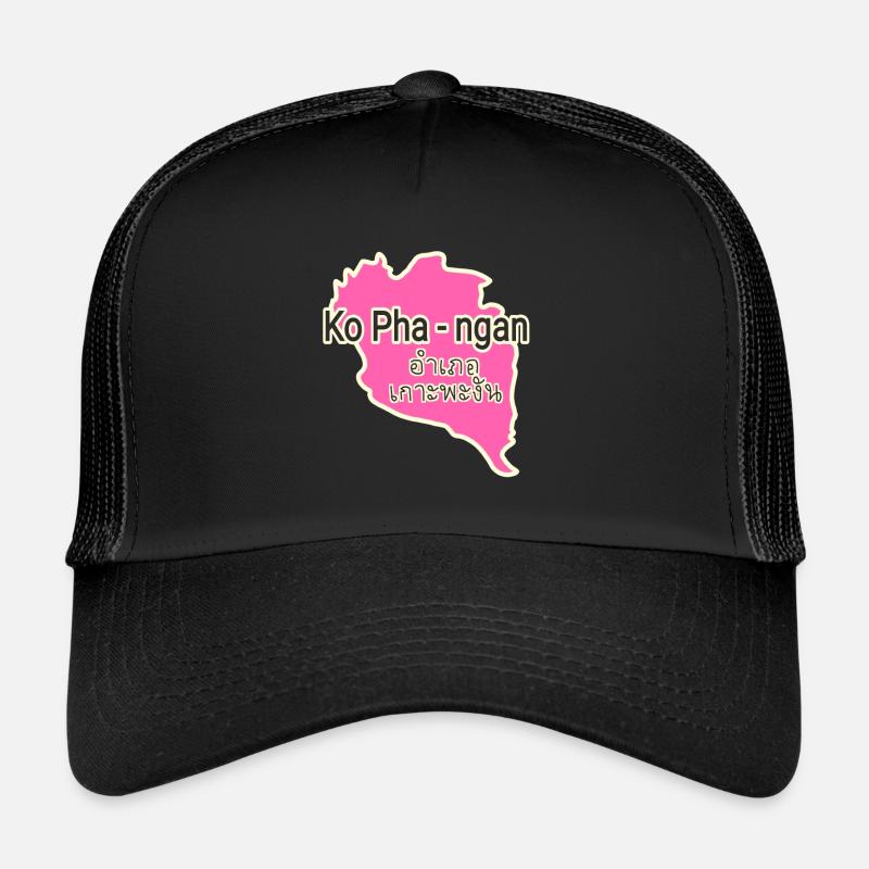 Carte de l’île de Koh Phangan Casquette trucker 