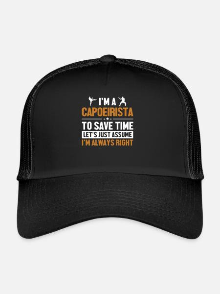 Capoeirista Supposons que j’ai raison Ginga Dance - Casquette trucker  - noir/noir - Devant