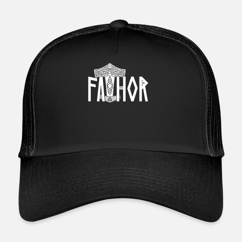 Stolzer Fathor Wikinger Papa Wikingerrunen Design Trucker Cap