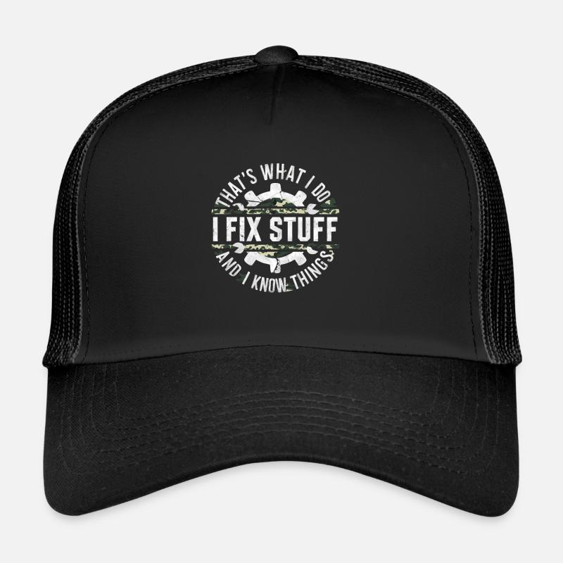 Mécanicien automobile, mécatronicien, technicien tournevis, paroles Casquette trucker 