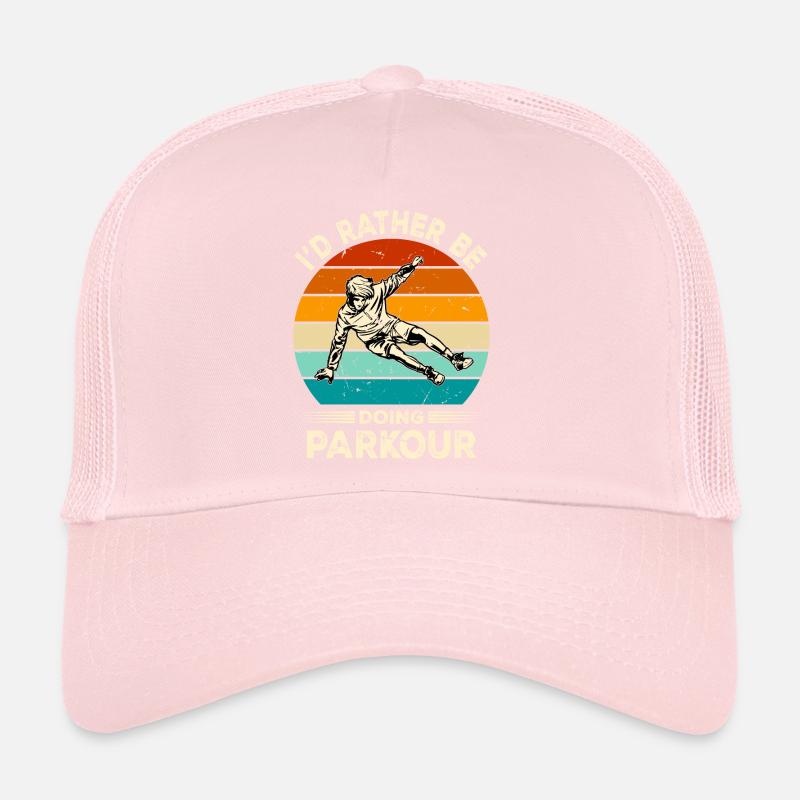 Funny parkour saying Trucker Cap