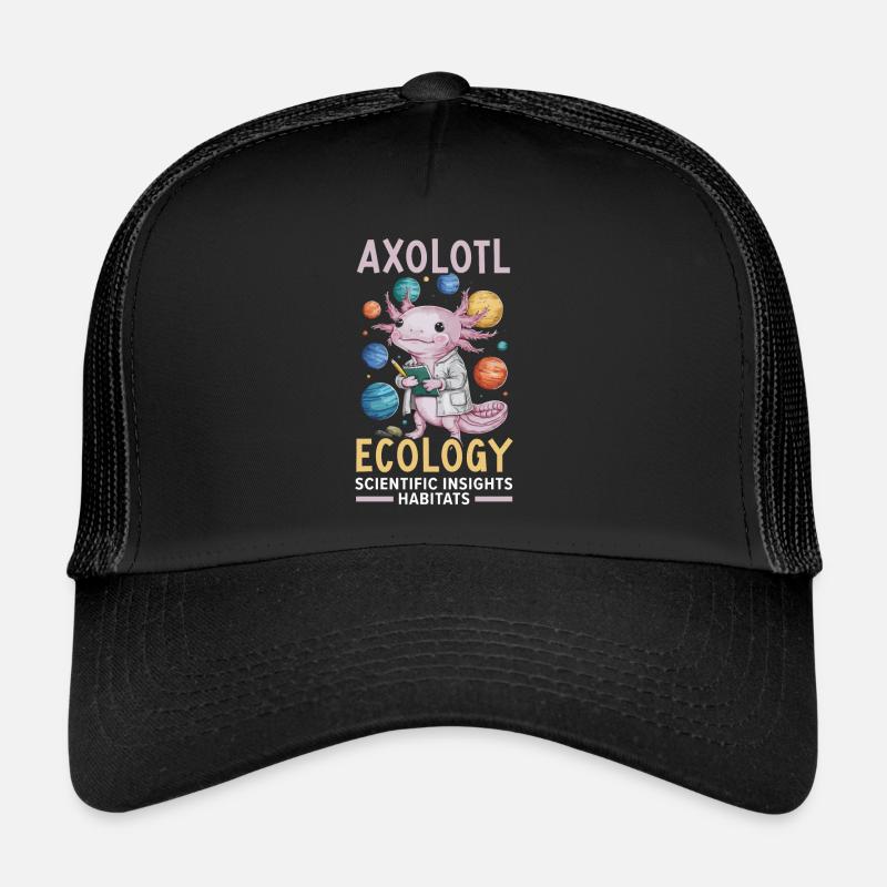Professeur de sciences axolotl Salamandre mexicaine Casquette trucker 