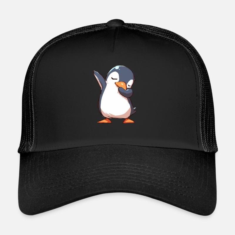 Pingouin Sondage Kawaii Pingouin Mignon Casquette trucker 