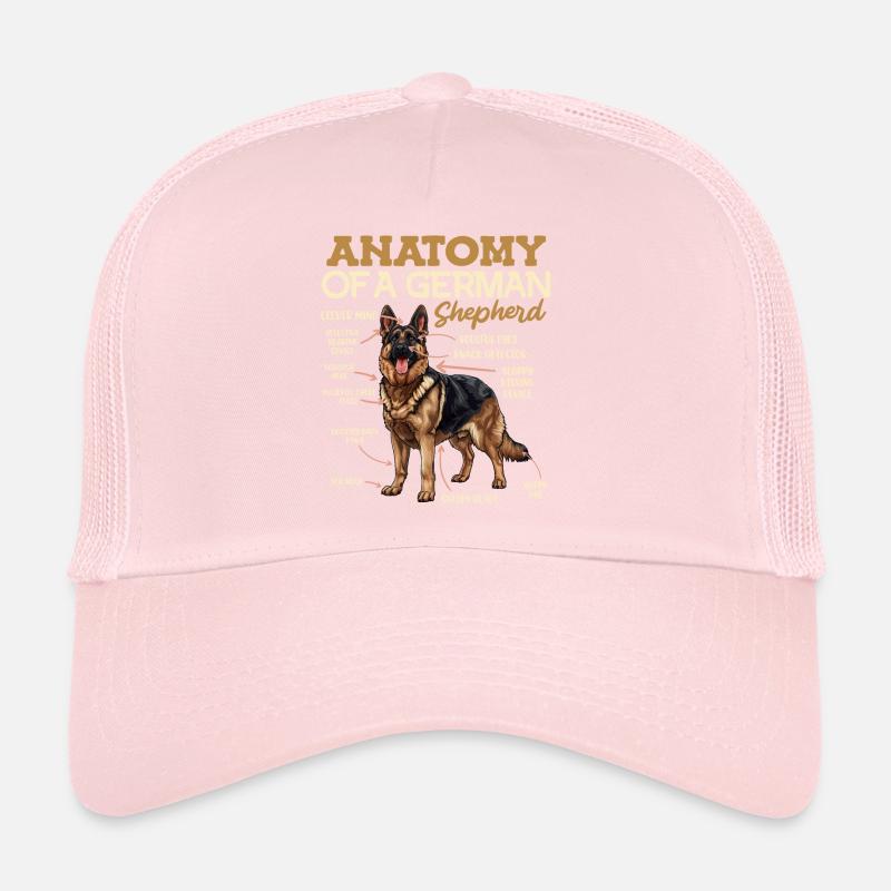 Anatomie des Deutschen Schäferhundes Lustiges Trucker Cap