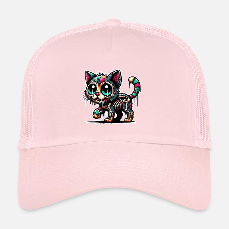 Chat Zombie Casquette trucker 