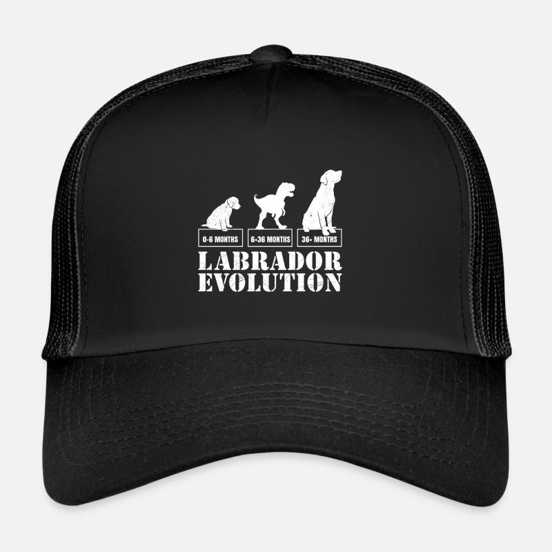 Labrador EVOLUTION Labrador Lover Funny - Trucker Cap - black/black