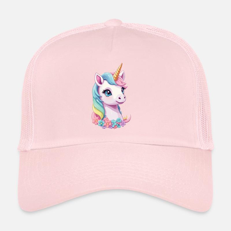 Pastell Farben Lustige Einhörner Einzigartig Trucker Cap