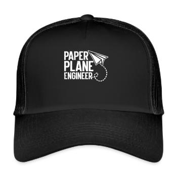 Paper Airplane Origami Paper Airplane Master - Trucker Cap - black/black - Front