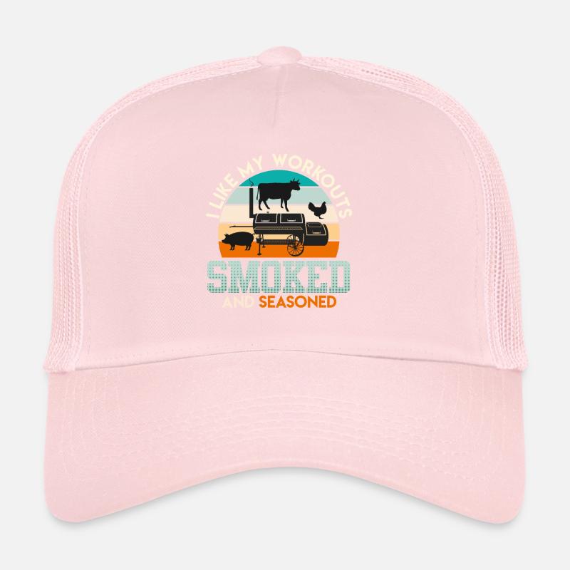 Grillfeier MEIN WORKOUT BESTEHT AUS GRILLEN Trucker Cap