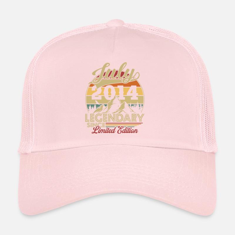 Vintage Retro Juli 2014 Geburtstagsgeschenk Trucker Cap