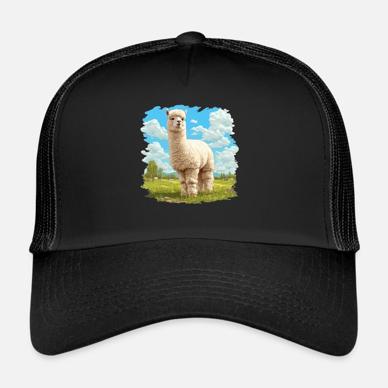 Alpaca Alpacas Alpaca Trucker Cap