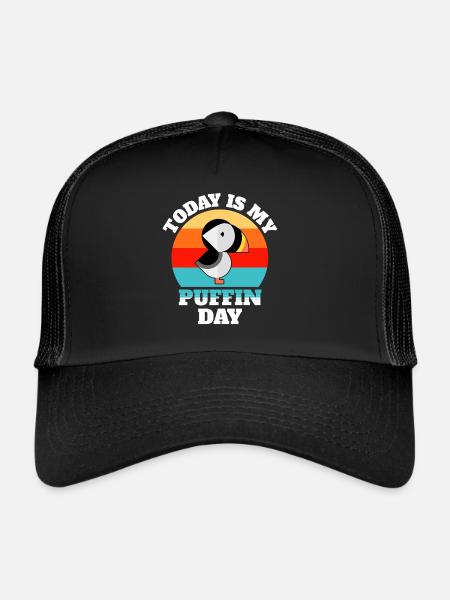 Puffin Sayings - Trucker Cap - black/black - Front