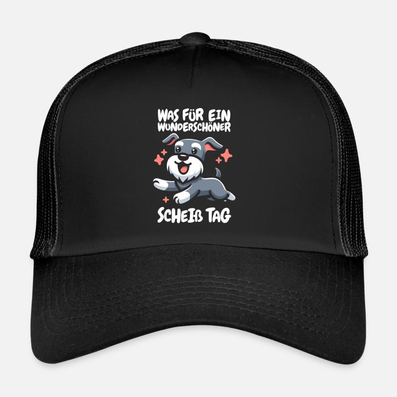 Schnauzer Dog Funny Trucker Cap