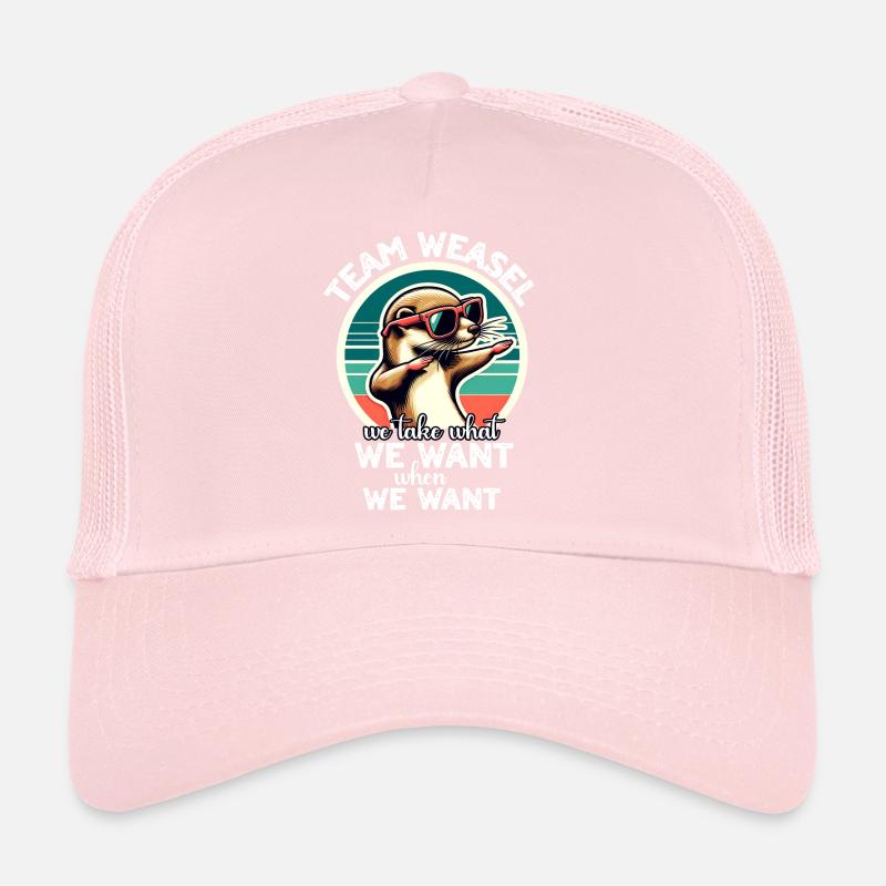 Funny Weasel Sayings Trucker Cap