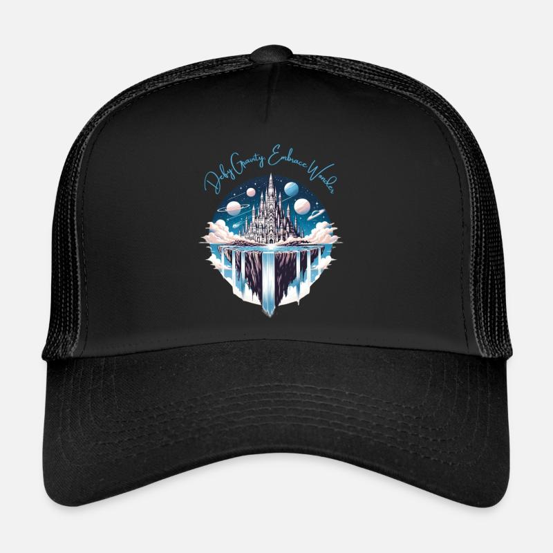 Floating Island with an Upside Down Castle Trucker Cap