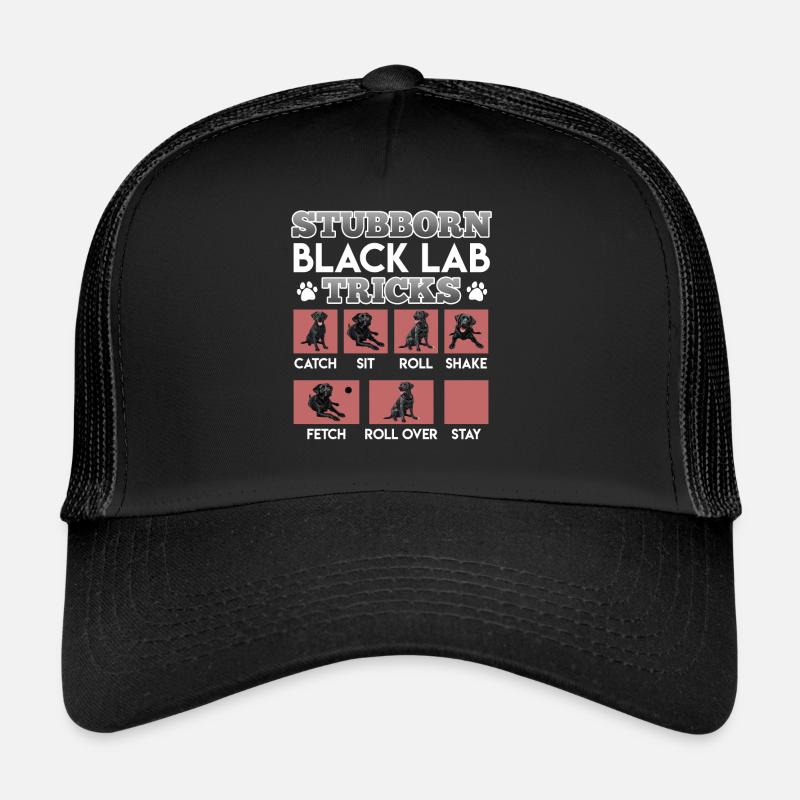 Propriétaire de Labrador ASTUCES TÊTUES DE BLACK LAB Casquette trucker 