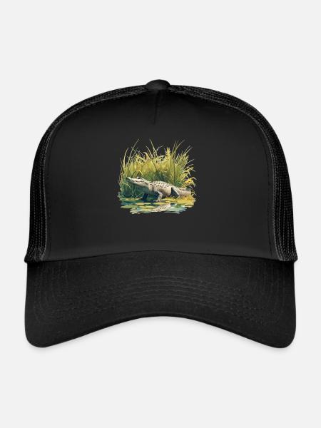 Alligatoren Alligator - Casquette trucker  - noir/noir - Devant