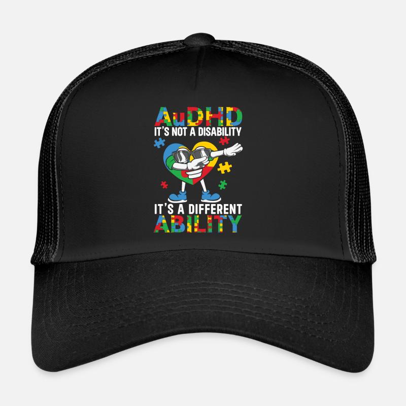 Audhd handicap il autisme tdah Casquette trucker 
