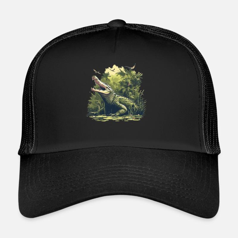 Alligatoren Alligator - Trucker Cap - Schwarz/Schwarz