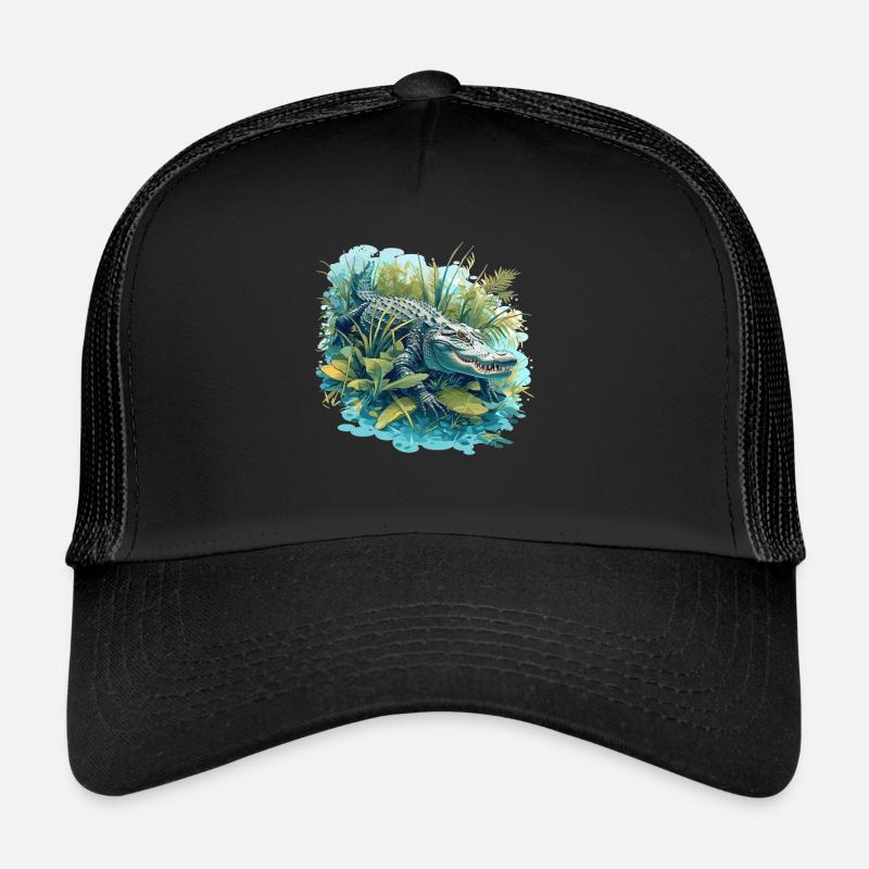 Alligatoren Alligator - Trucker Cap - Schwarz/Schwarz