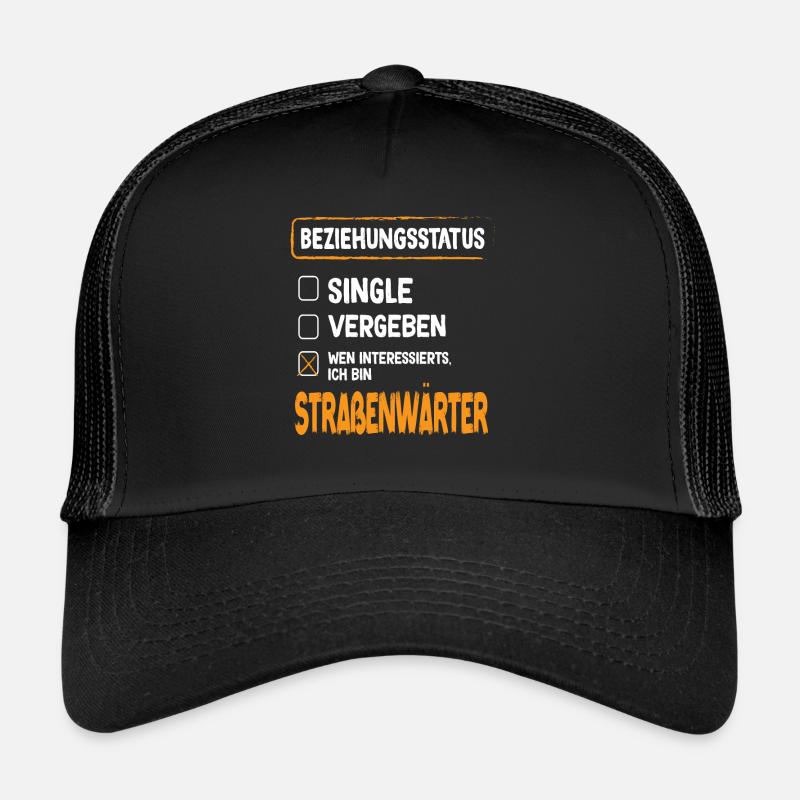 Agent d’entretien des routes Statut de la relation Agent d’entretien des routes Casquette trucker 