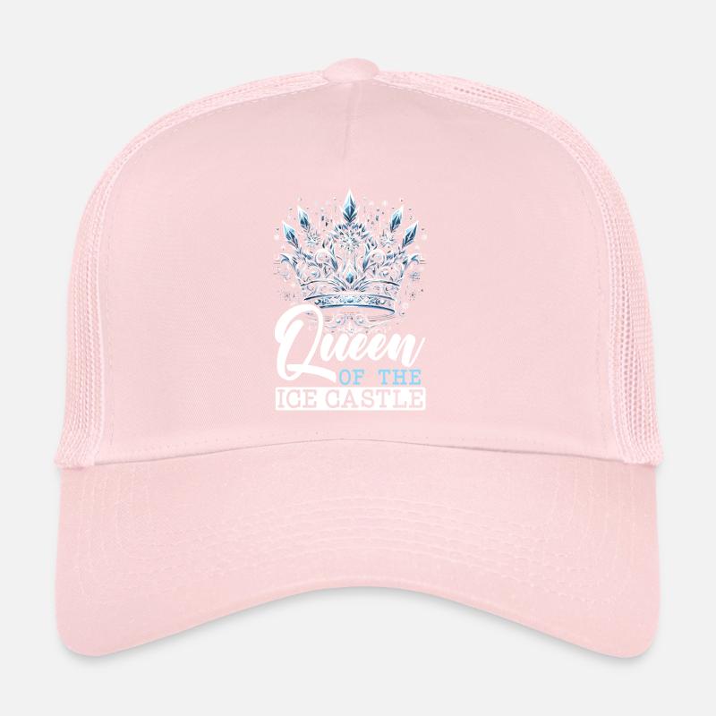 J'aime le flocon de neige de glace de saison d'hiver Casquette trucker 