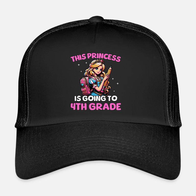 Cette princesse va en 4e année Casquette trucker 