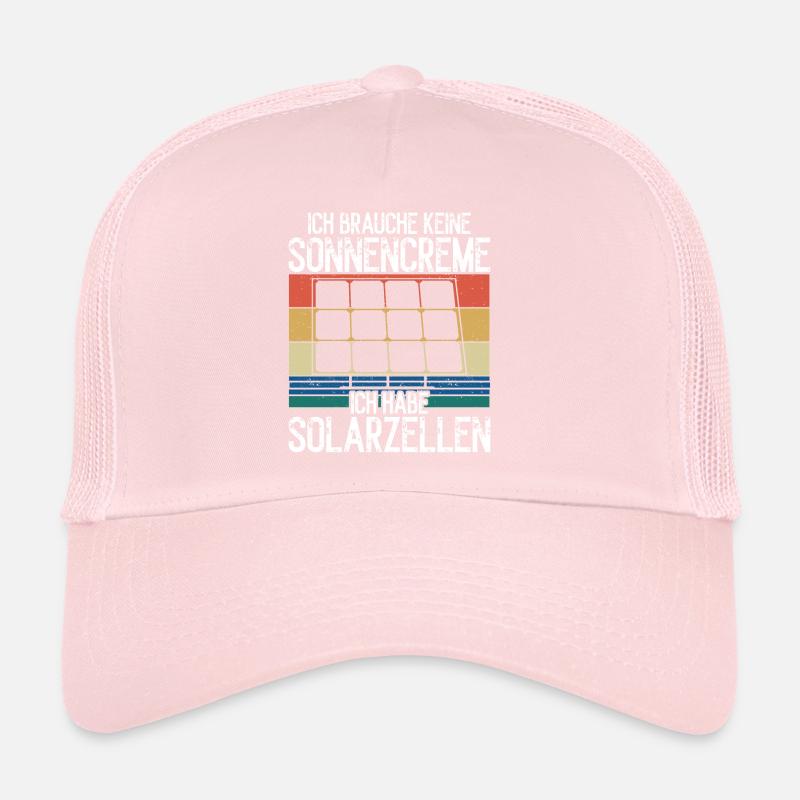 Solar Panel Green Electricity Balcony Power Plant PV System Trucker Cap