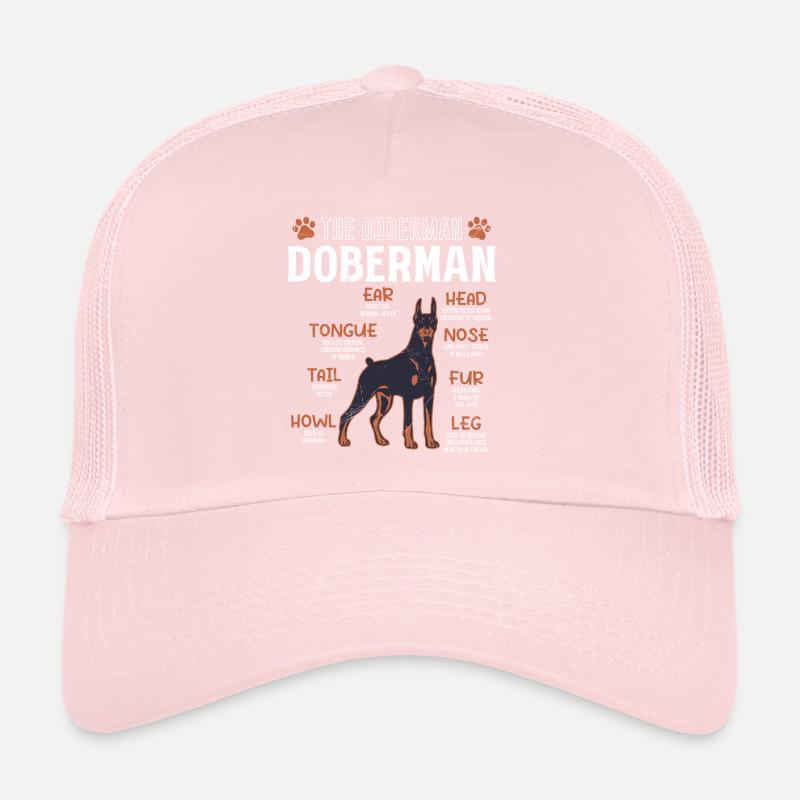 DOBERMAN Blueprint Drôle Doberman Propriétaire de chien Casquette trucker 