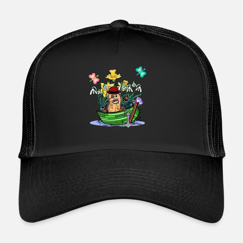 Retired Peanut Spring Boat Adventure Grandpa Nut Trucker Cap
