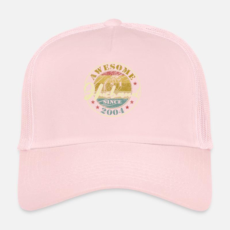 20th Wedding Anniversary Great Husband Since 2004 Retro Trucker Cap