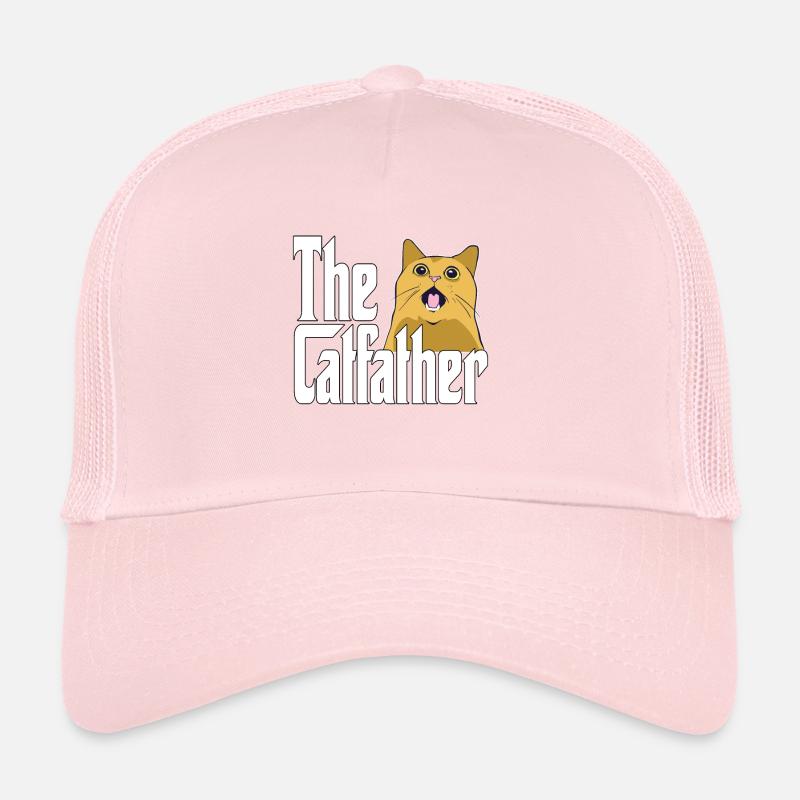 Cat Dad The Catfather Crazy Cat Father Kitty Daddy Trucker Cap