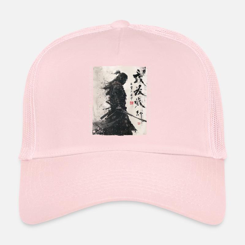 Samurai Fighter - Japanese Ukiyo-e Artwork Trucker Cap