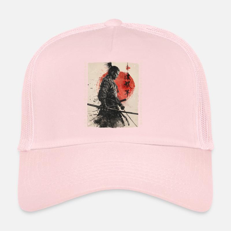 Samurai Fighter - Japanese Ukiyo-e Artwork Trucker Cap