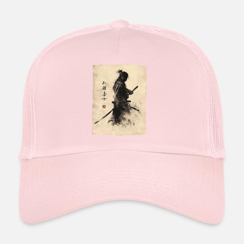 Samurai Kämpfer - Japanisches Ukiyo-e Kunstwerk Trucker Cap