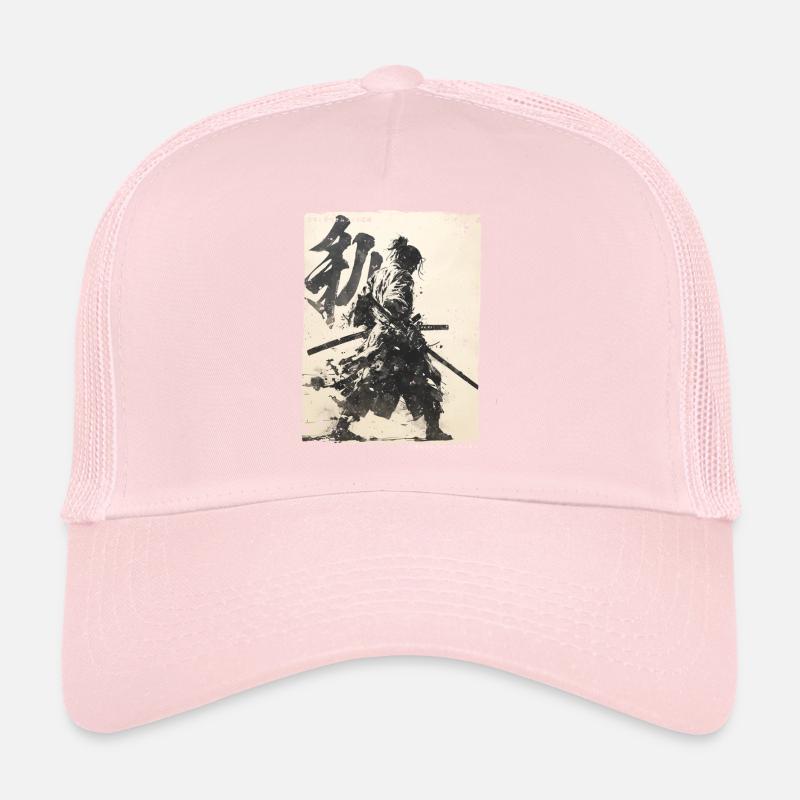 Samurai Fighter - Japanese Ukiyo-e Artwork Trucker Cap