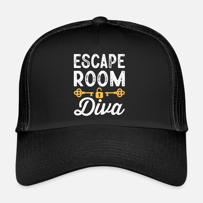 Drôle de dicton de salle d’évasion Casquette trucker 