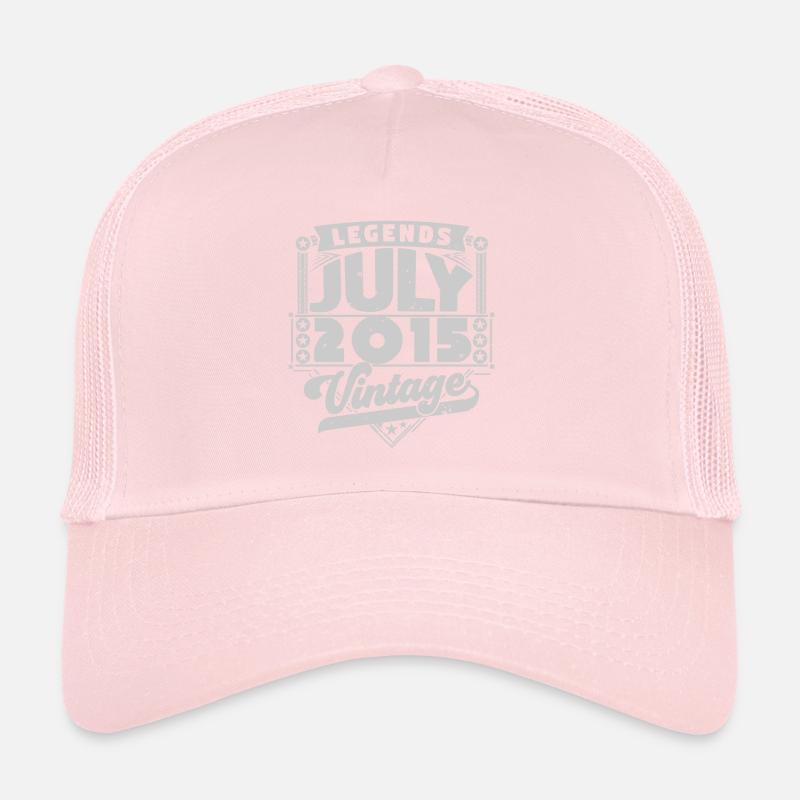 Vintage Geburtstagsgeschenk Juli 2015, Juli. Trucker Cap