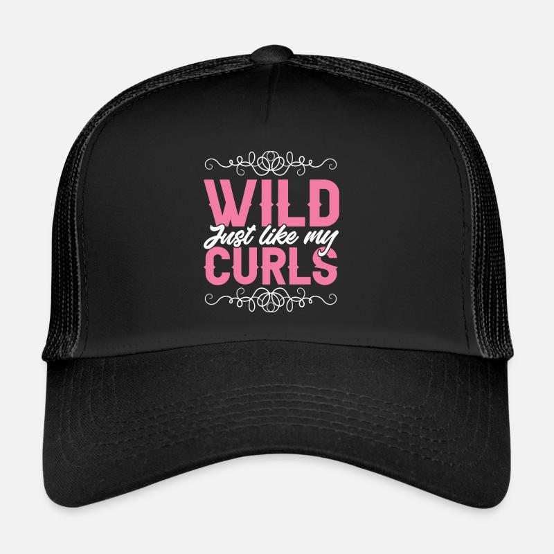 Cheveux bouclés Boucles afro Cheveux naturels Casquette trucker 