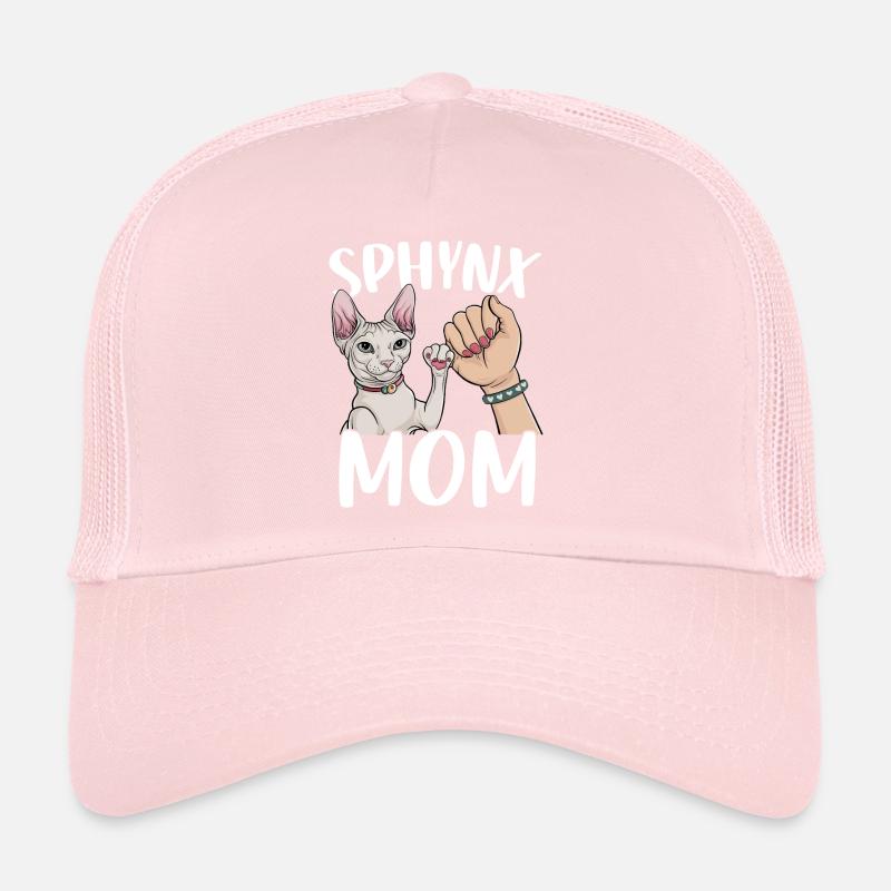 Maman Sphynx Chat Sans Poils, Maman Drôle Chat, Sphynx Pet Casquette trucker 