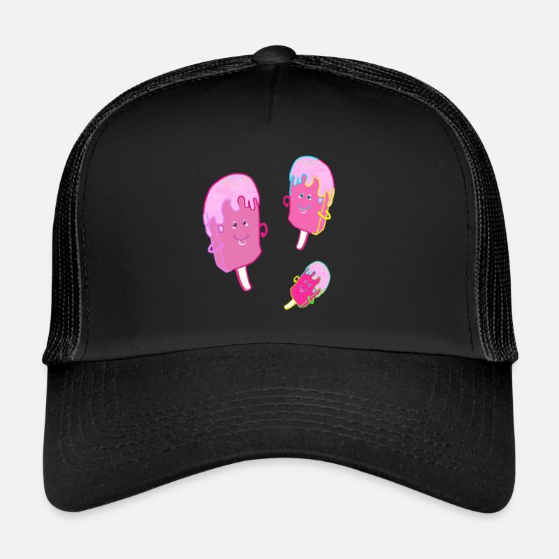 Crème glacée d’été Crème glacée Crème glacée enfant Casquette trucker 