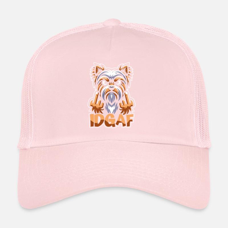 Yorkshire Terrier I don't give a Idgaf Trucker Cap