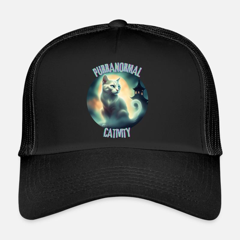 PURRANORMAL CATIVITY. - Trucker Cap - black/black