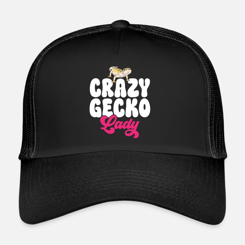 Leopardgecko Reptil Haustier Gecko Trucker Cap