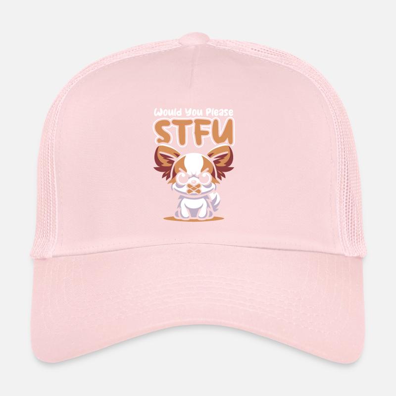 Papillon Stfu Would You Please Shut Up Trucker Cap