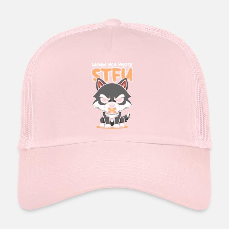 Wolf Stfu Would You Please Shut Up Trucker Cap