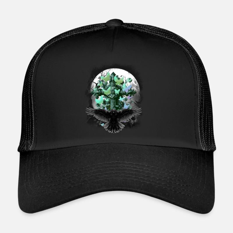 Croix de croix de croix d’Halloween d’Halloween Casquette trucker 